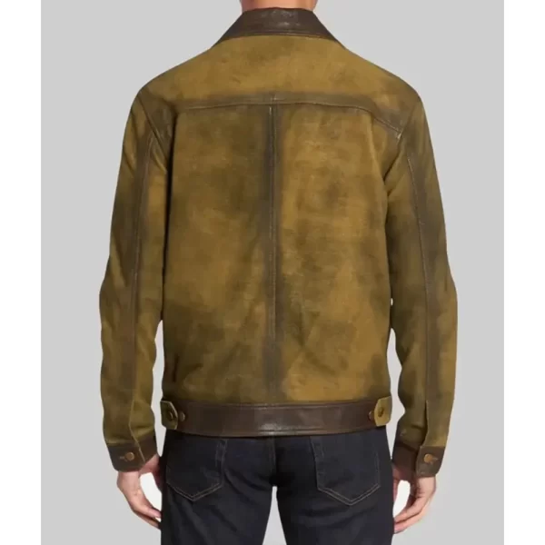 Hit Man Gary Johnson Brown Leather Trucker Jacket