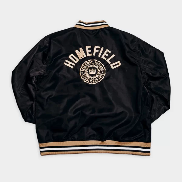 Homefield Brand Vintage-Inspired Bomber Black Jacket