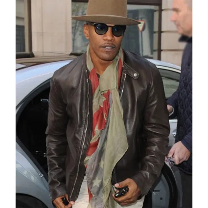 Jamie Foxx Back in Action Brown Leather Jacket