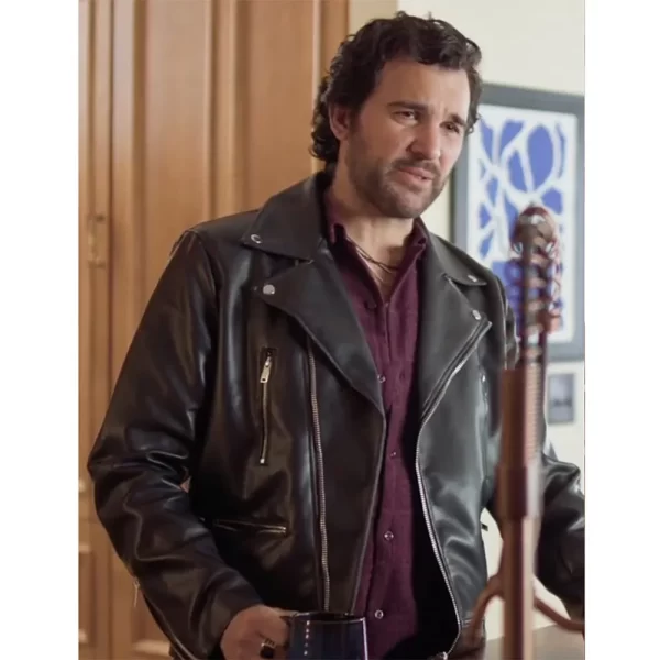 Juan Pablo Di Pace Branching Out TJ Black Leather Biker Jacket