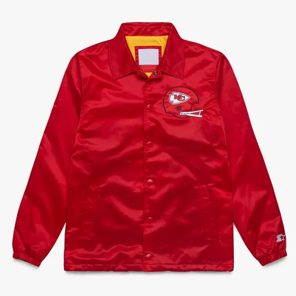 Kansas City Chiefs Coach Red Satin Jacket