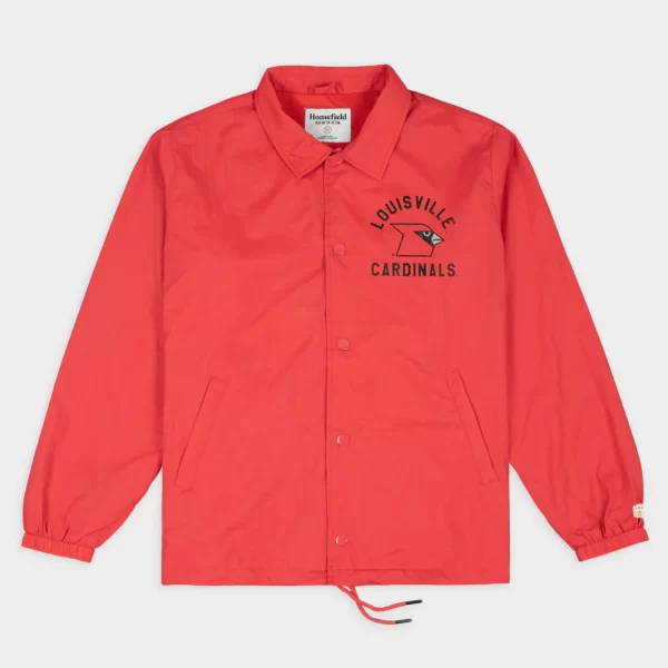 Louisville Cardinals Red Rage Retro Coaches Pink Jacket