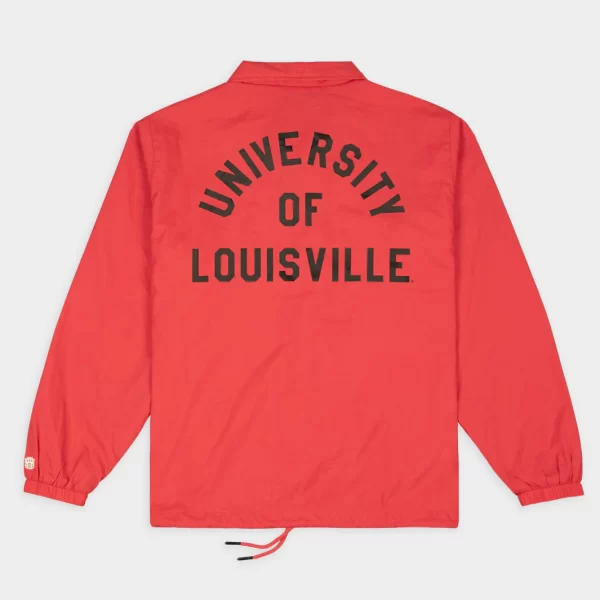 Louisville Cardinals Red Rage Retro Coaches Satin Jacket