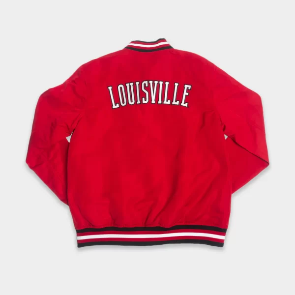 Louisville Cardinals Vintage Logo Bomber Red Jacket