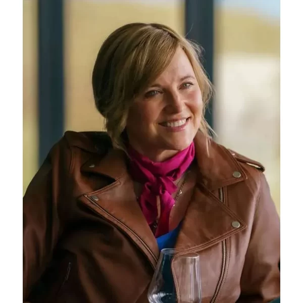 Lucy Lawless My Life is Murder Leather Jacket