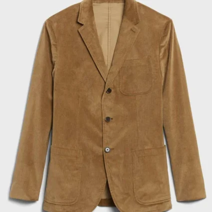 Men’s Corduroy Modern Style Casual Brown Blazer
