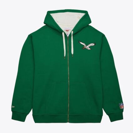 Men's Kelly Green Philadelphia Eagles Vintage Logo Playoff Win 2.0 Hoodie