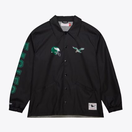 Men's Philadelphia Eagles Retro Coaches Black Jacket
