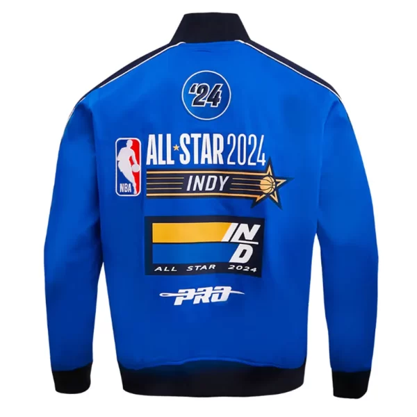 NBA All Star Game 2024 Royal Twill Full-Zip Cotton Jacket