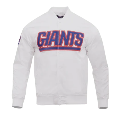 NFL NEW YORK GIANTS WORDMARK MEN'S SATIN JACKET