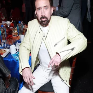 Nicolas Cage Napa Leather Jacket