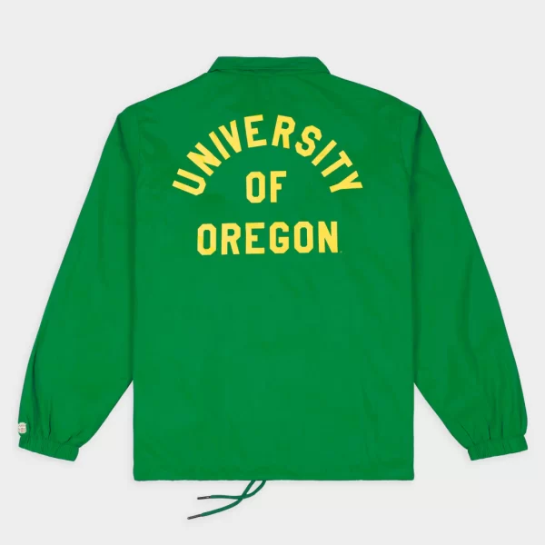 Oregon Ducks Vintage Green Logo Coaches Jacket