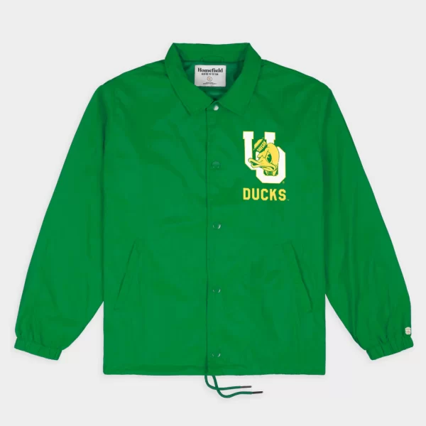 Oregon Ducks Vintage Logo Coaches Green Jacket