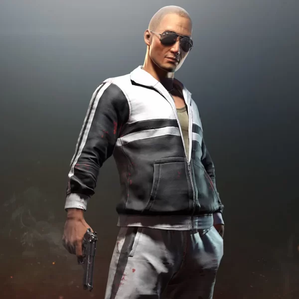 PUBG Black & White Track Jacket