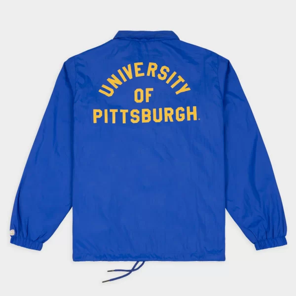 Pitt Panthers Football Helmet Retro Coaches Blue Jacket