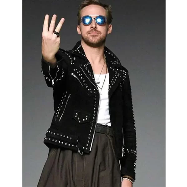 Saturday Night Live Ryan Gosling Studded Black Jacket