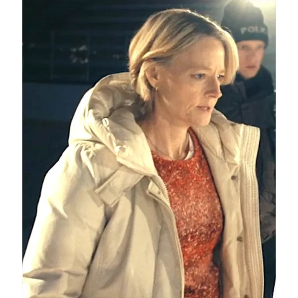 Season 4 True Detective Liz Danvers Hooded White Jacket