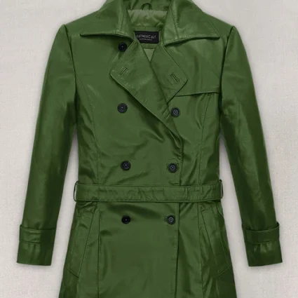 Svetlana Viktorovna Khodchenkova The Wolverine Green Leather Jacket