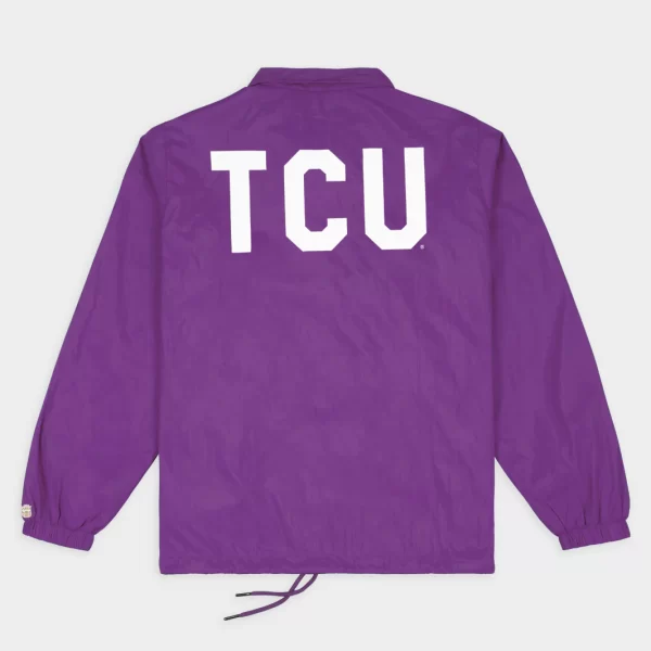 TCU Horned Frogs Vintage Logo Coaches Satin Jacket