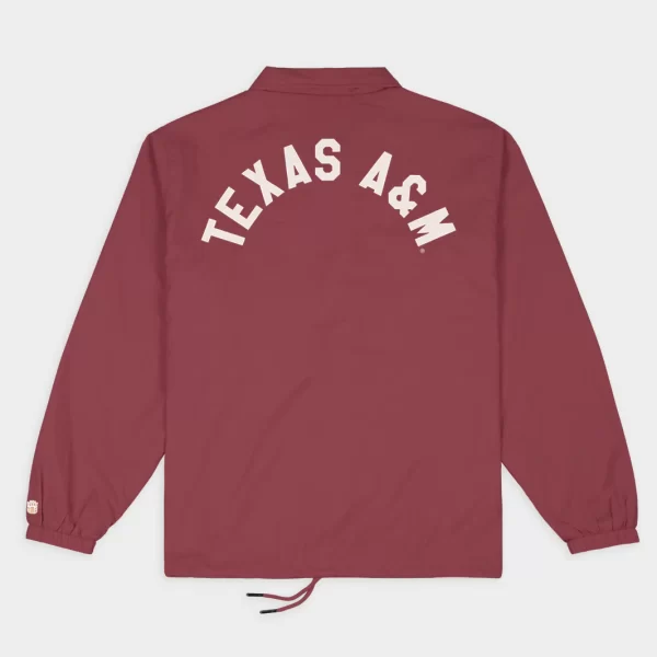 Texas A&M Aggies Classic Monogram Coaches Pink Jacket