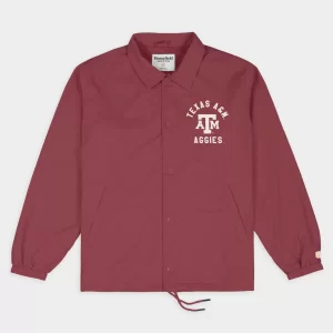 Texas A&M Aggies Classic Monogram Coaches Satin Jacket