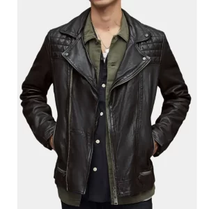 The Jetty Hannah Black Leather Jacket