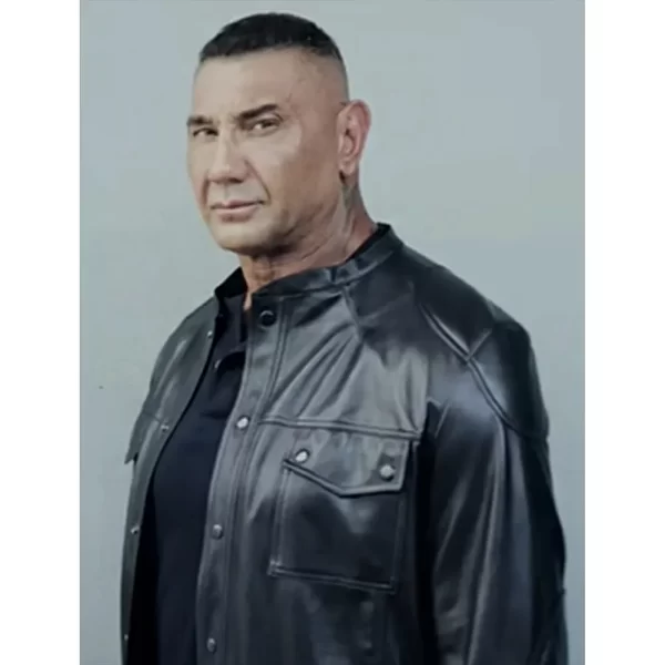 The Killer Joe Flood Full-Snap Black Leather Jacket