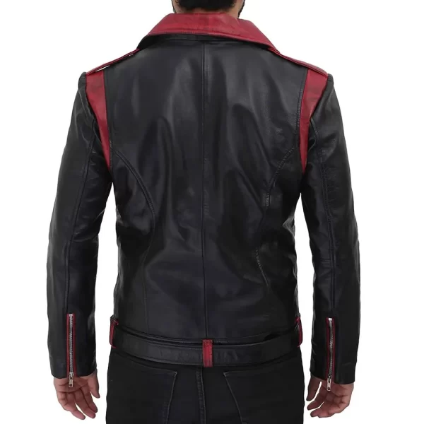 Tommy Doyle Halloween Kills Asymmetrical Black & Burgundy Jacket