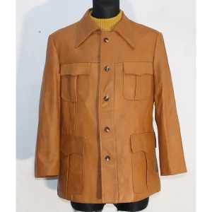 Trigger Warning Parker Brown Leather Jacket