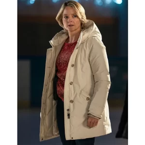 True Detective S04 Jodie Foster White Polyester Jacket