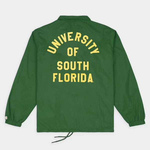 USF Bulls Vintage Golden Brahman Coaches Green Jacket