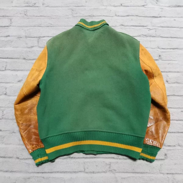 Vintage USF University of San Francisco Wool Leather Varsity Jacket