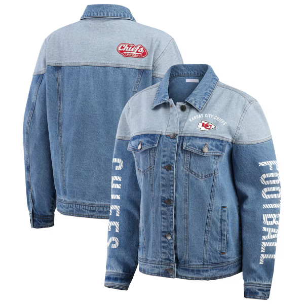 Women's WEAR by Erin Andrews Kansas City Chiefs Denim Jacket