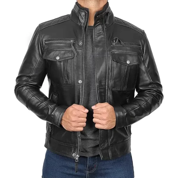 Abigail William Catlett Black Leather Jacket