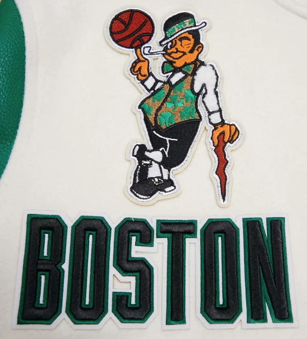 Boston Celtics Pro Standard Retro Classic Men's Rib Wool Varsity Jacket