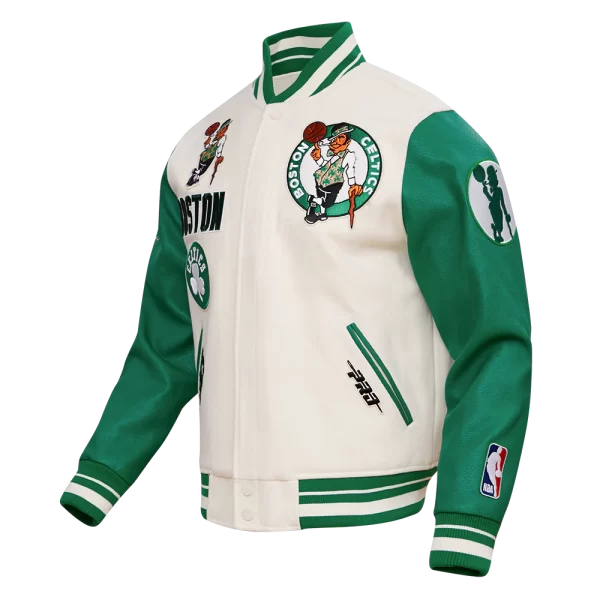 Boston Celtics Pro Standard Retro Classic Men's Rib Wool Varsity Jacket