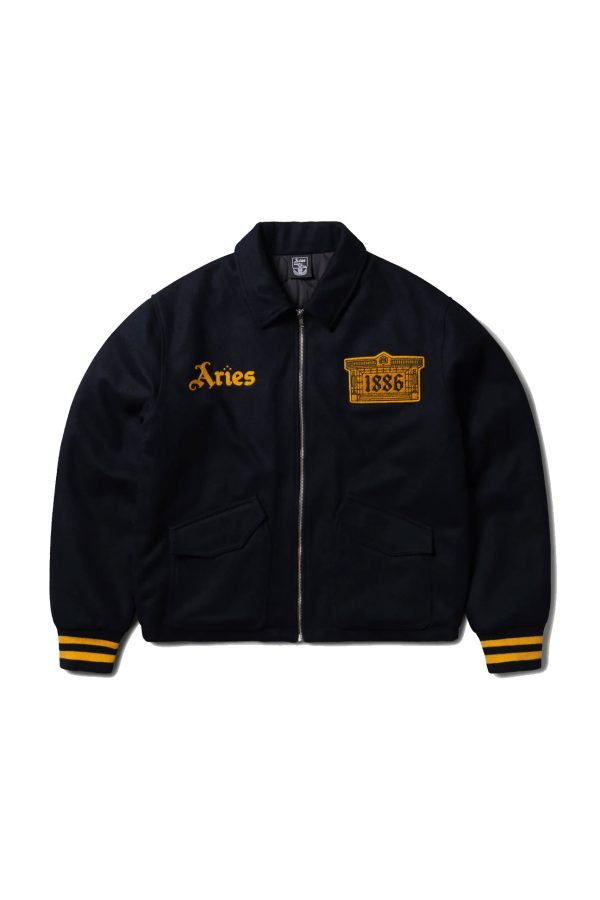 Arsenal X Aries Wool Bomber Jacket