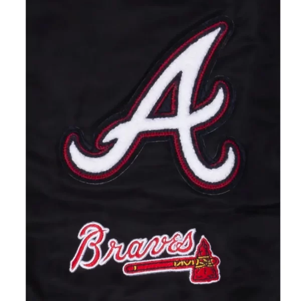 Atlanta Braves Logo Select Black Jacket