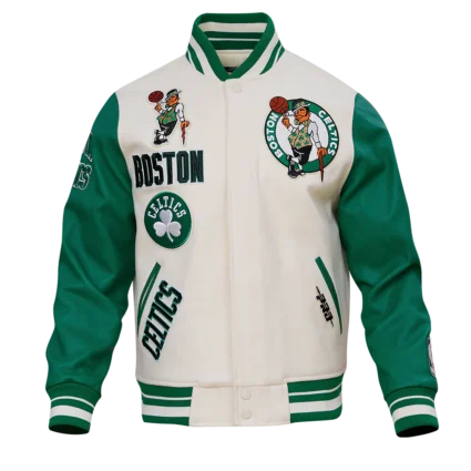 Boston Celtics Pro Standard Retro Classic Men's Rib Wool Varsity Jacket