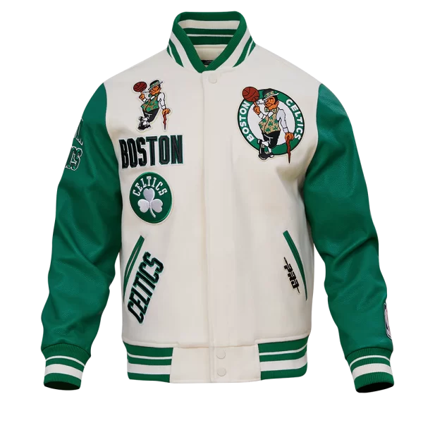 Boston Celtics Pro Standard Retro Classic Men's Rib Wool Varsity Jacket