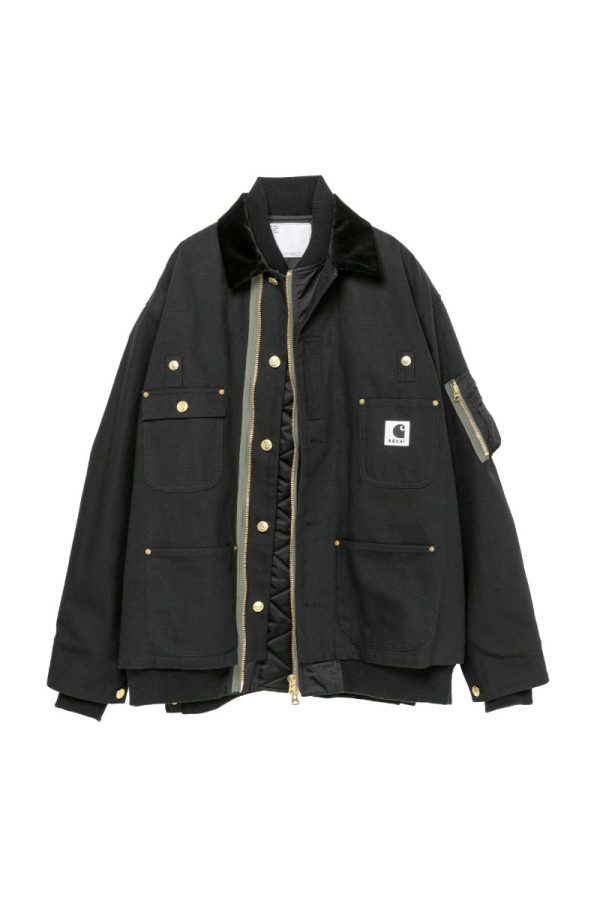 Carhartt WIP Canvas x MA-1 Black Jacket