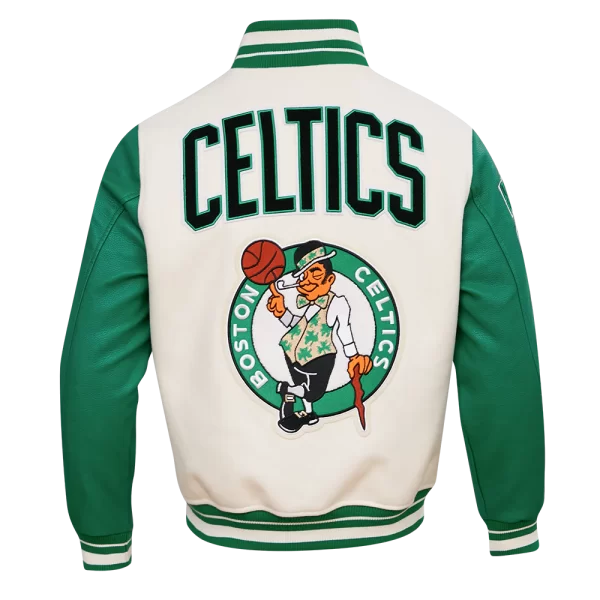 Boston Celtics Pro Standard Retro Classic Men's Rib Wool Varsity Jacket