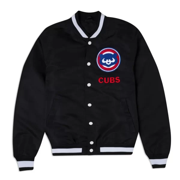 Chicago Cubs Logo Select Black Nylon Jacket