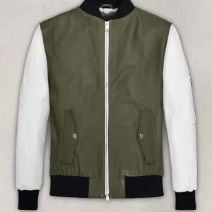 Coach Varsity Green Leather Jacket