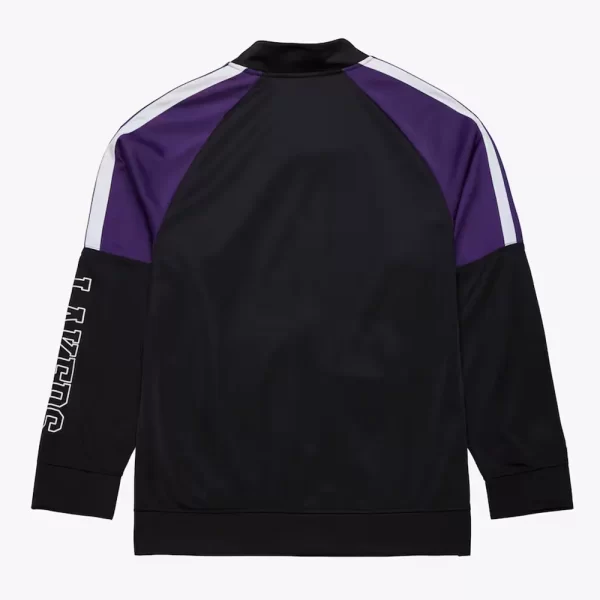 Color Blocked Los Angeles Black Full-Zip Track Jacket