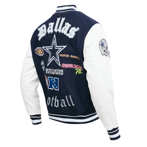 Dallas Cowboys Old English Varsity Jackets