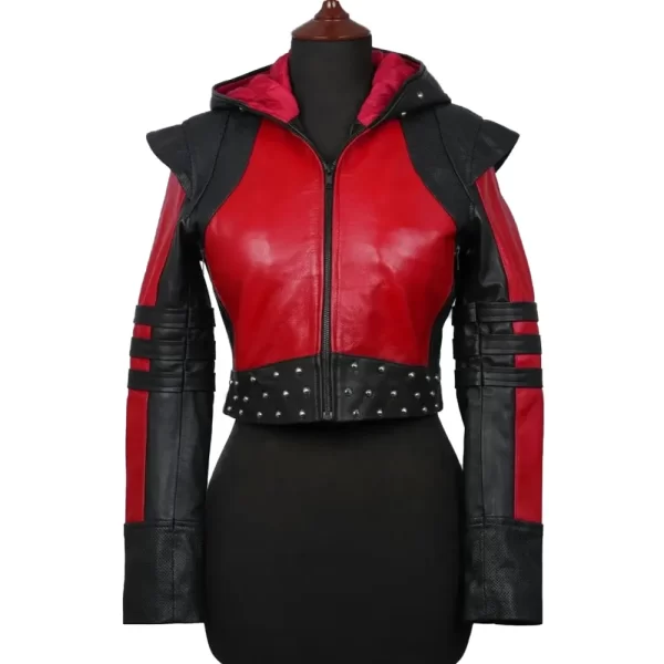 Descendants The Rise of Red Studded Red and Black Jacket