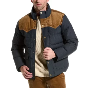 English Teacher Brian Jordan Alvarez Blue Puffer Jacket