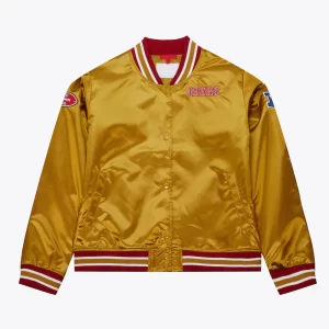 Faithful to The Bay San Francisco 49ers Gold Satin Jacket