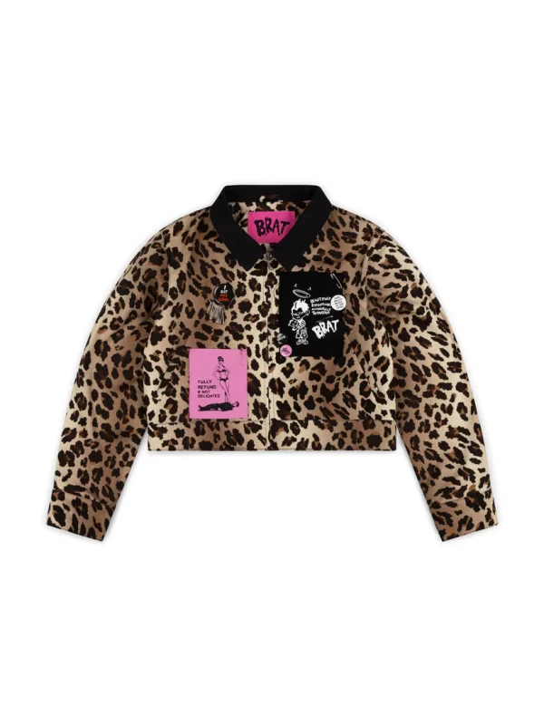 Gobshite Leopard Zip Jacket